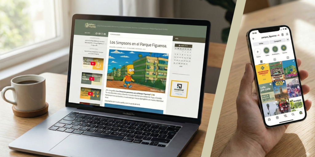 Estudio isotipo Parque Figueroa Córdoba - Frangraf desarrollador web y diseñador gráfico en Córdoba España